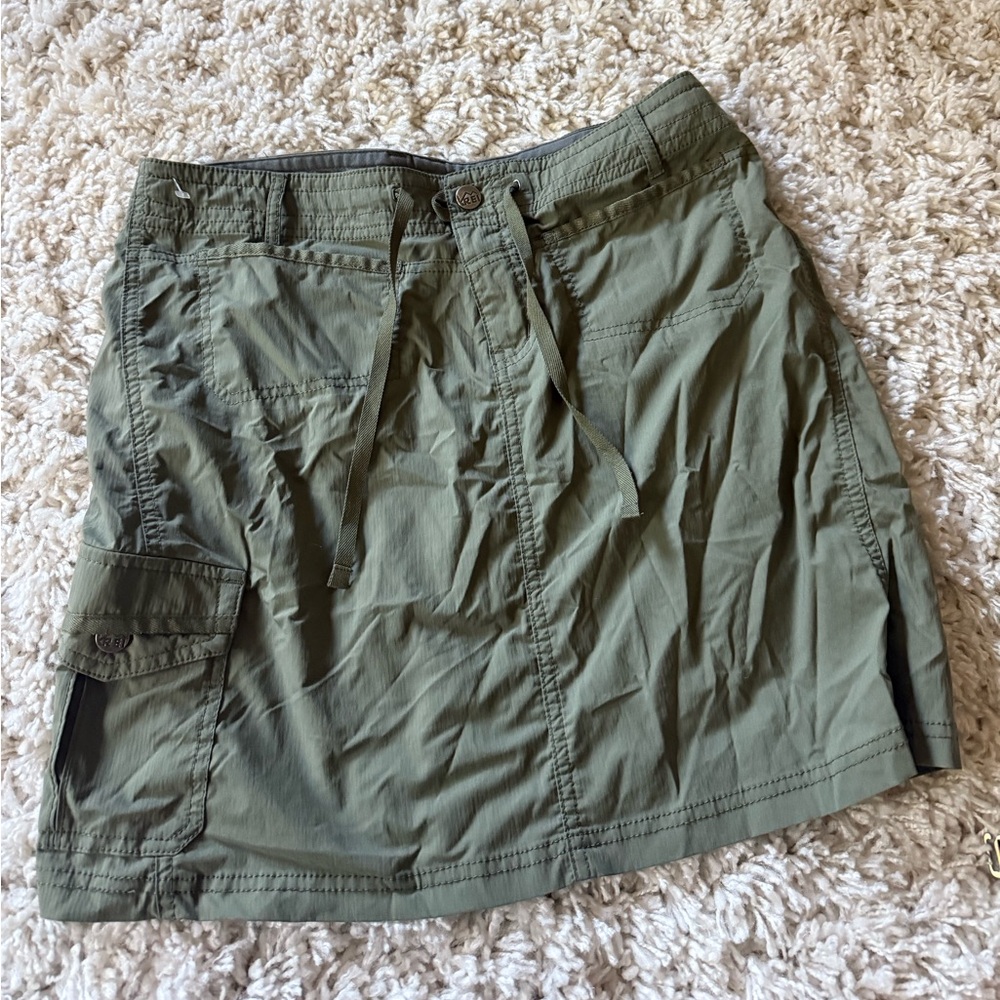 Rei Olive Green Apparel Outdoor Hiking Skirt